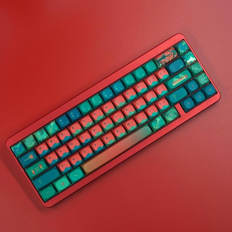 TIMSEKER Watermelon Theme Red and Green Japanese PBT Keycap, Dye Sub Custom MA Profile Keycaps for ANSI Layout Mechanical Gaming Keyboard, 118 Keys - Image 5